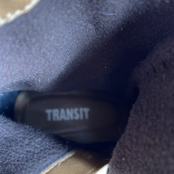 Vintage Y2K Transit Tan Suede Chunky Over Ankle Boots Square Toe Block Heel 38 - Picture 8 of 11